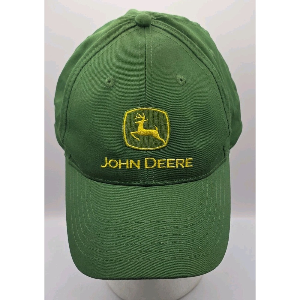 Vintage K-Products Gemuine John Deere Snapback‎ Green Hat Cap Tractor Farm